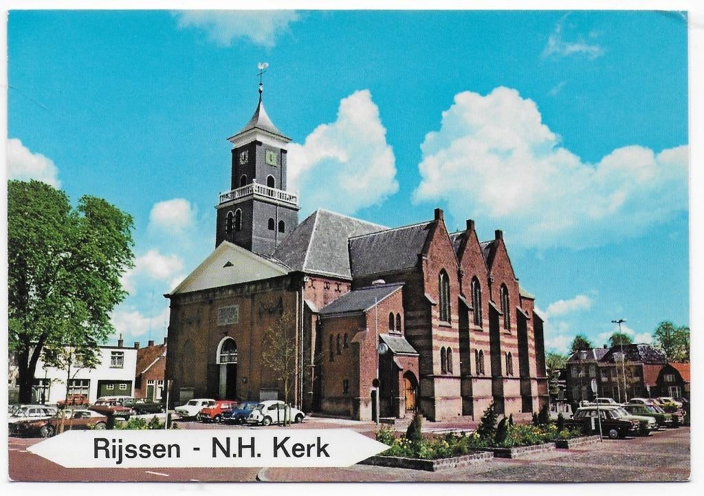Rijssen Ned hervormde Kerk ongelopen Ansichtkaart (B2483 ), Ophalen of Verzenden, 1980 tot heden, Ongelopen