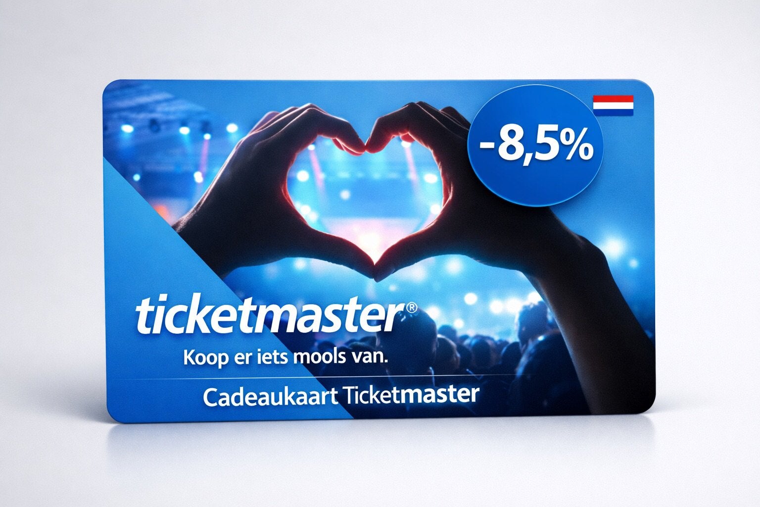 Cadeaubon van Ticketmaster twv € 150,-, Eén persoon, Cadeaubon