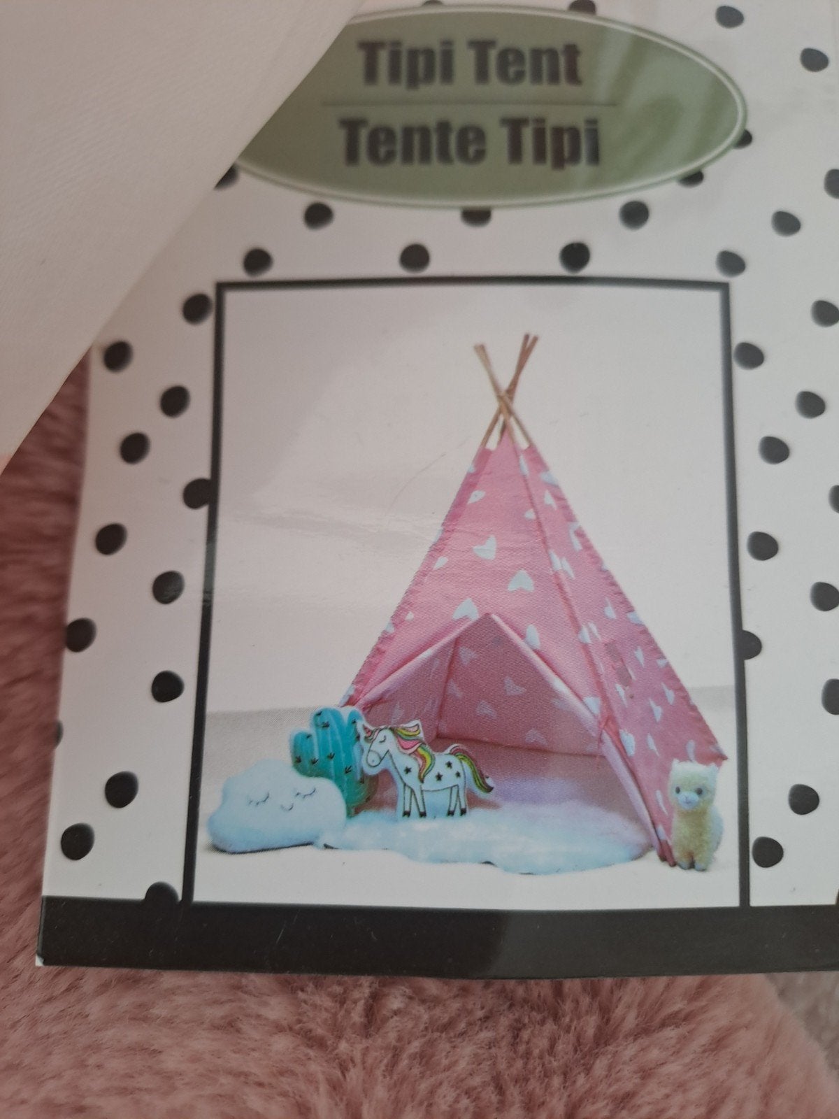 roze tipi tent, Ophalen