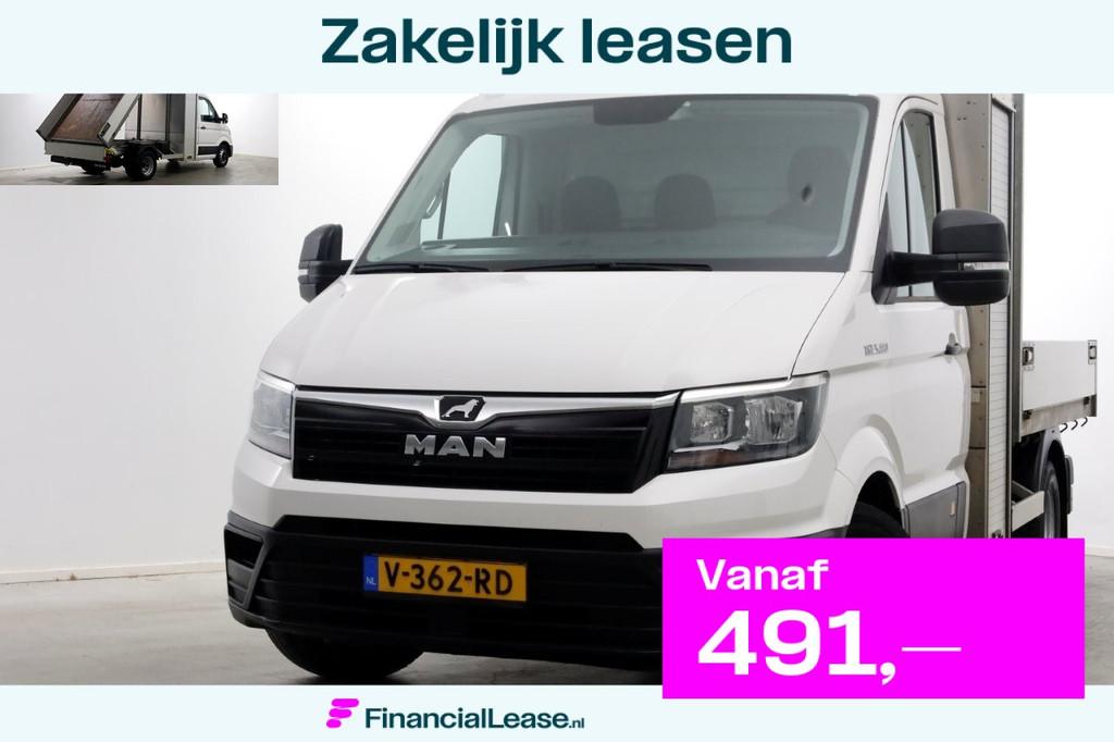 MAN TGE 5.180 2.0 177pk E6 L2H1 Kipper Dubbel Lucht Trekhaak, Achterwielaandrijving, Gebruikt, Euro 6, 4 cilinders