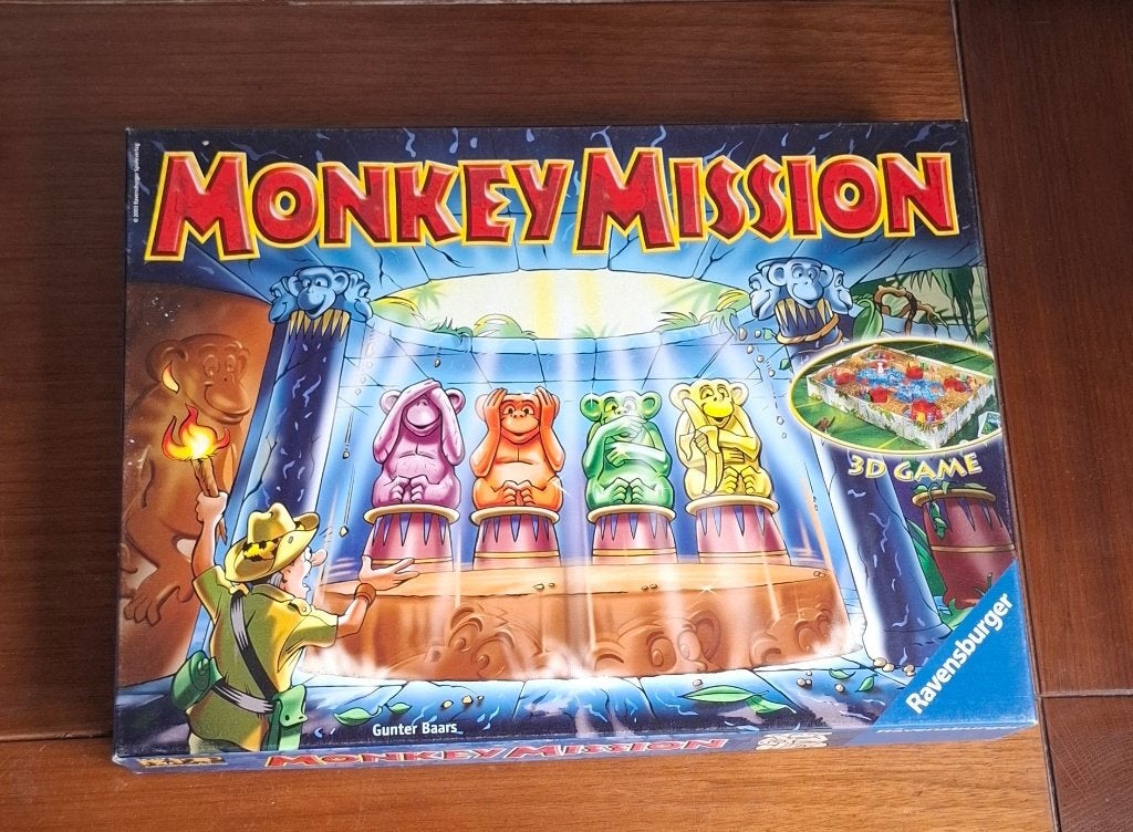 Monkey Mission Ravensburger Bordspel 3D Avontuur, Gebruikt, Onbekend, Ophalen of Verzenden, Drie of vier spelers