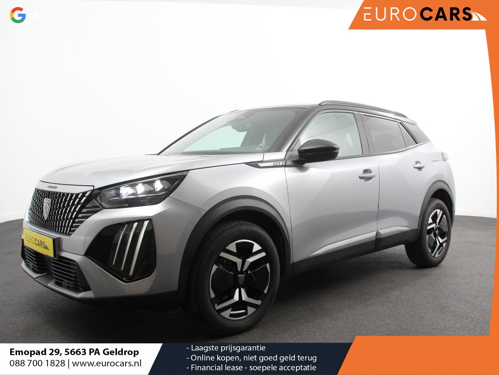 Peugeot 2008 1.2 GT Automaat Climate control Cruise control, 1272 kg, Gebruikt, Leder en Stof, Hybride Elektrisch/Benzine