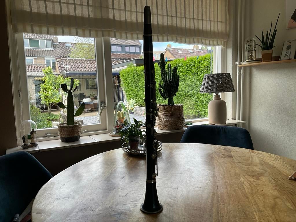 Vintage Klarinet - Hout - Goede Staat, Muziek en Instrumenten, Blaasinstrumenten | Klarinetten, Ophalen of Verzenden, Gebruikt