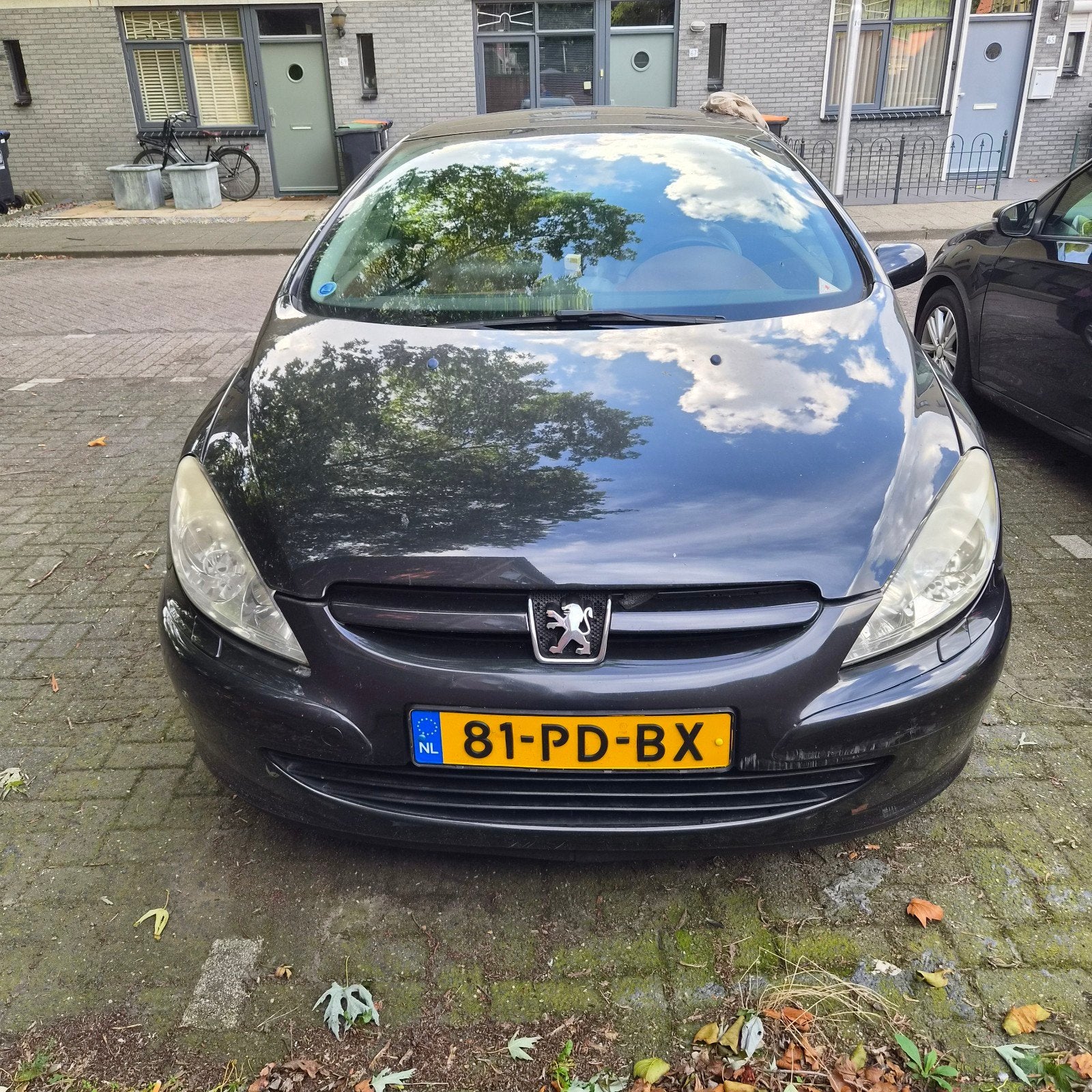 Peugeot 307 2.0 16V CC AUT 2004 Zwart, Auto's, 4 cilinders, Cabriolet, 4 stoelen, Zwart