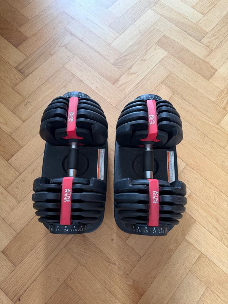 Verstelbare dumbbells, halterstang ez bar en gewichten, Ophalen, Gebruikt, Armen, Dumbbell