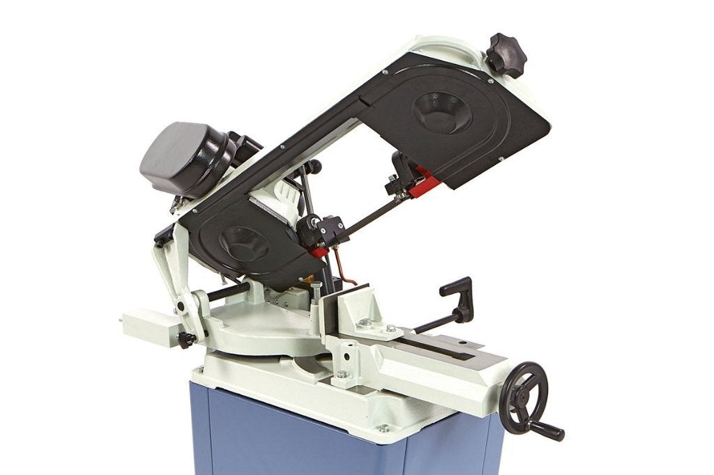 Metaal lintzaag / afkortzaag HBM 128, Ophalen, Gebruikt, 600 tot 1200 watt, 30 tot 70 mm