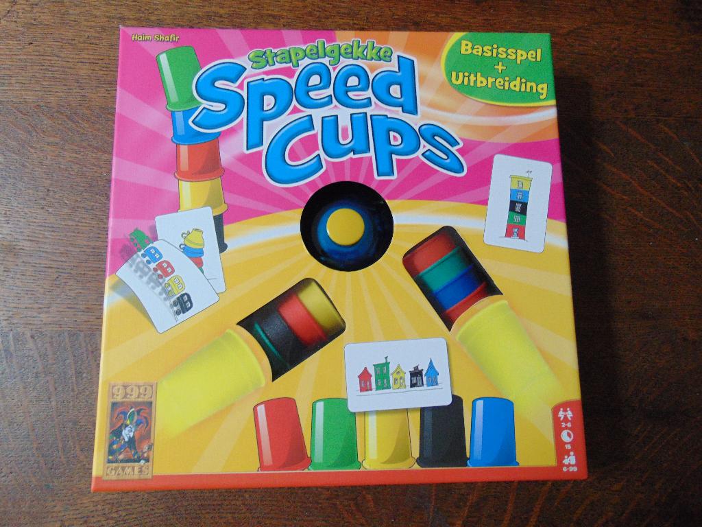 Stapelgekke Speedcups Basisspel + Uitbreiding van 999 Games, Hobby en Vrije tijd, Gezelschapsspellen | Overige, Vijf spelers of meer