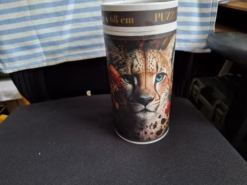 Puzzel panter 1000 stukjes h, Hobby en Vrije tijd, Denksport en Puzzels, Ophalen of Verzenden, 500 t/m 1500 stukjes, Nieuw, Legpuzzel