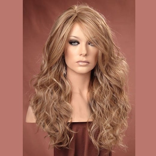 Pruik blondmix lang haar met krullen Gabby F14/22, Ophalen of Verzenden, Nieuw, Pruik of Haarverlenging