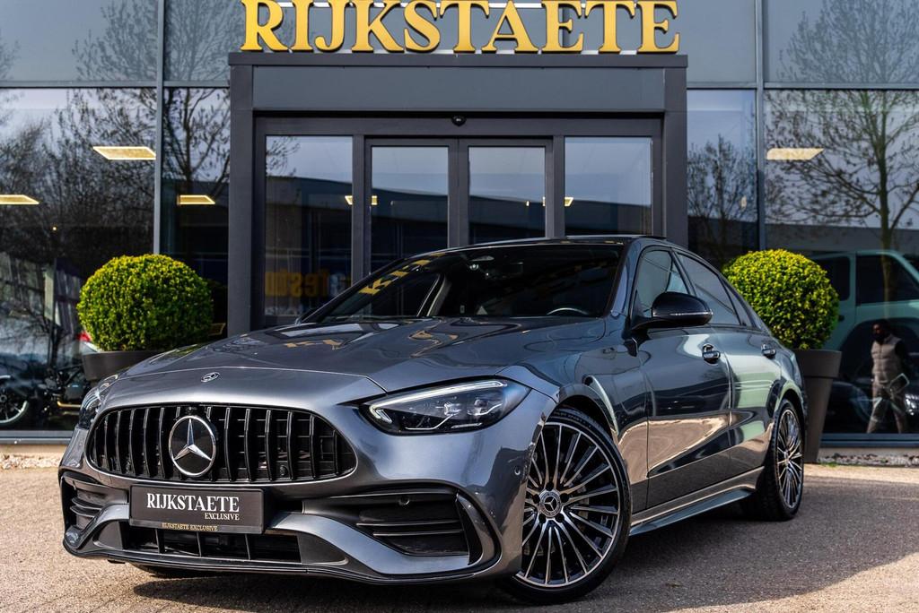 Mercedes C-klasse C200 AMG|BURMESTER|PANO|CAM|SFEERV|ACC, Automaat, Achterwielaandrijving, Euro 6, 4 cilinders