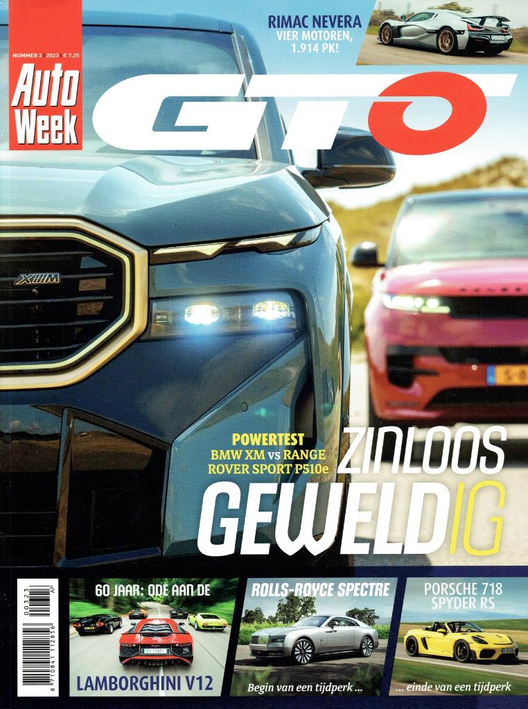 Autoweek GTO 2023 nr. 3 (o.a. BMW XM & Range Rover Sport), Verzenden, Gelezen, Algemeen