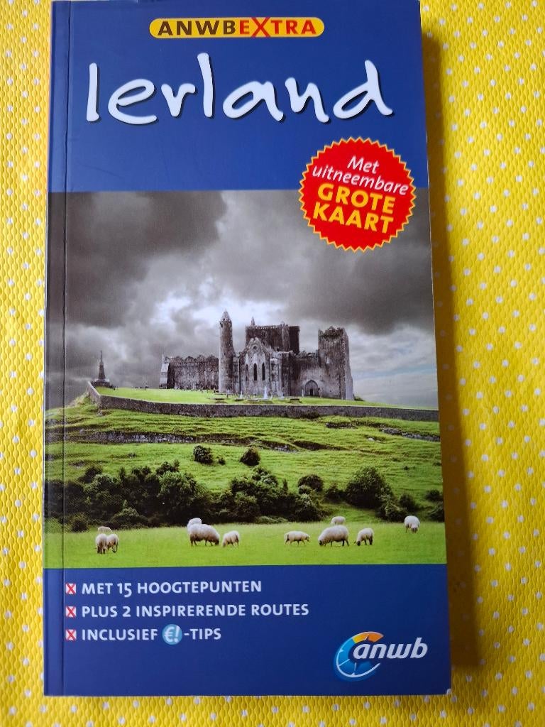 ANWB reisgids Ierland + kaart!, Gelezen, Europa, Ophalen of Verzenden, Reisgids of -boek