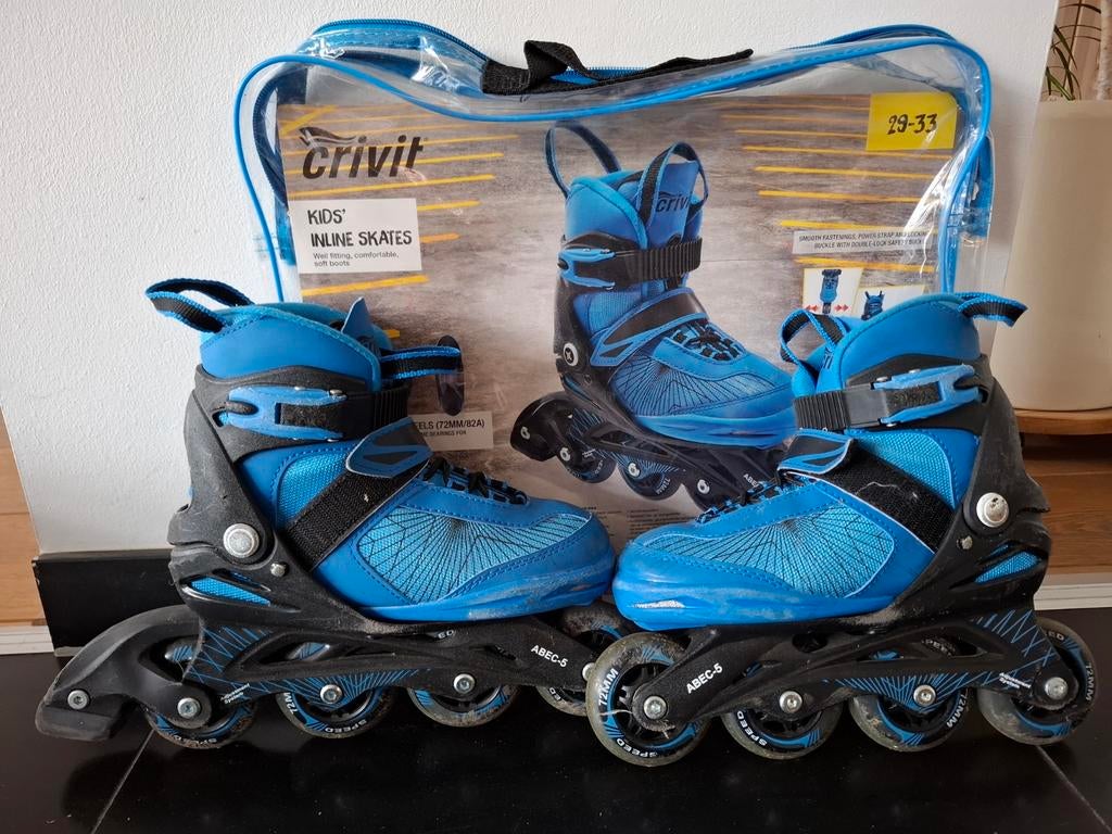Inline skates mt 29-33 met helm en bescherming XXS, Ophalen, Gebruikt