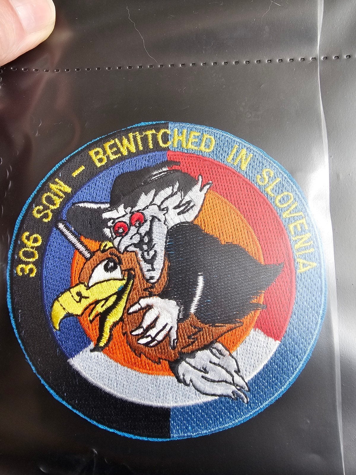 306 F16 patch, Ophalen of Verzenden, Zo goed als nieuw, Patch, Badge of Embleem