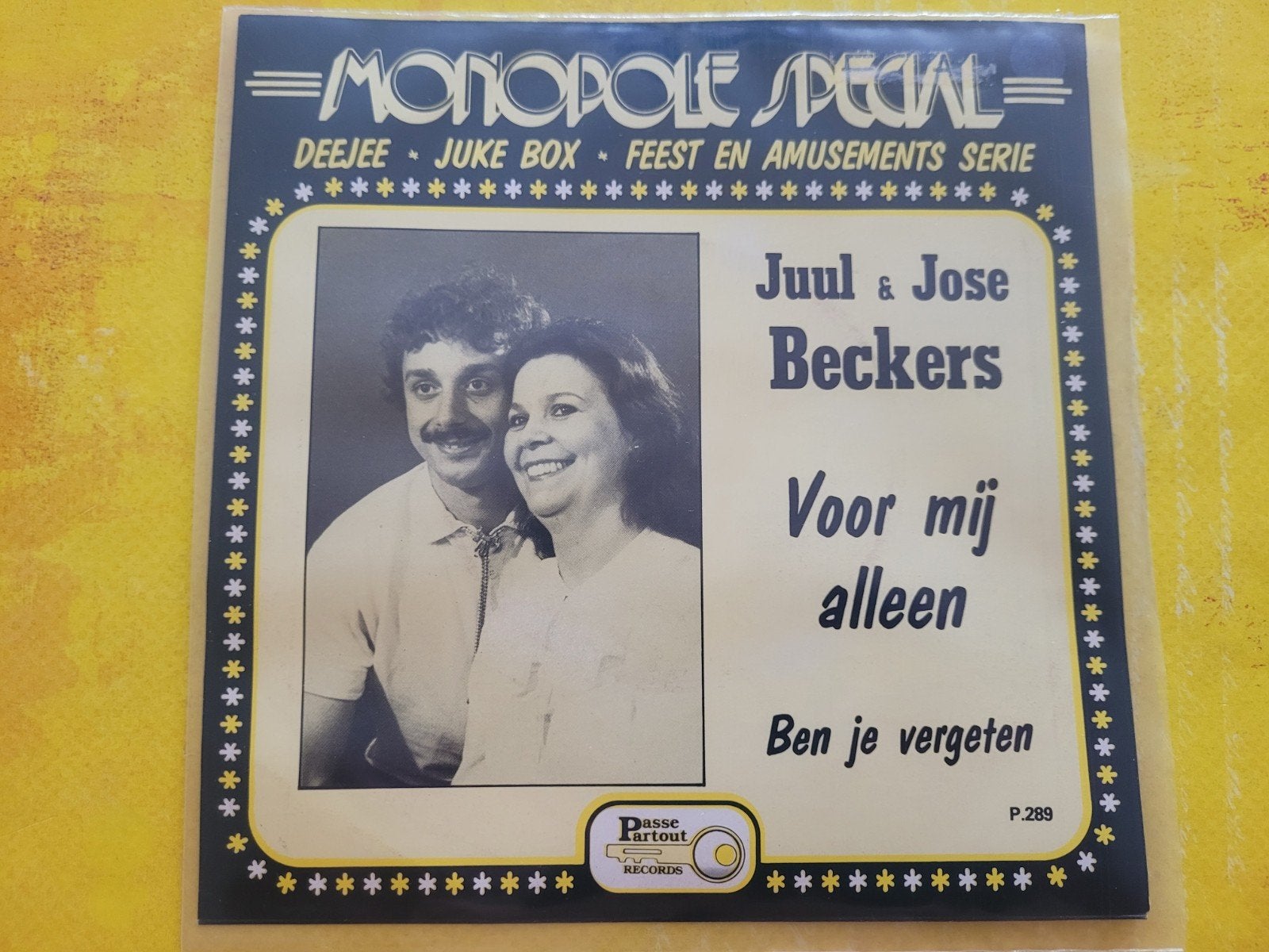 Juul & Jose Beckers - Voor mij alleen - Ben je vergeten., Ophalen, Zo goed als nieuw, Overige formaten, Levenslied of Smartlap