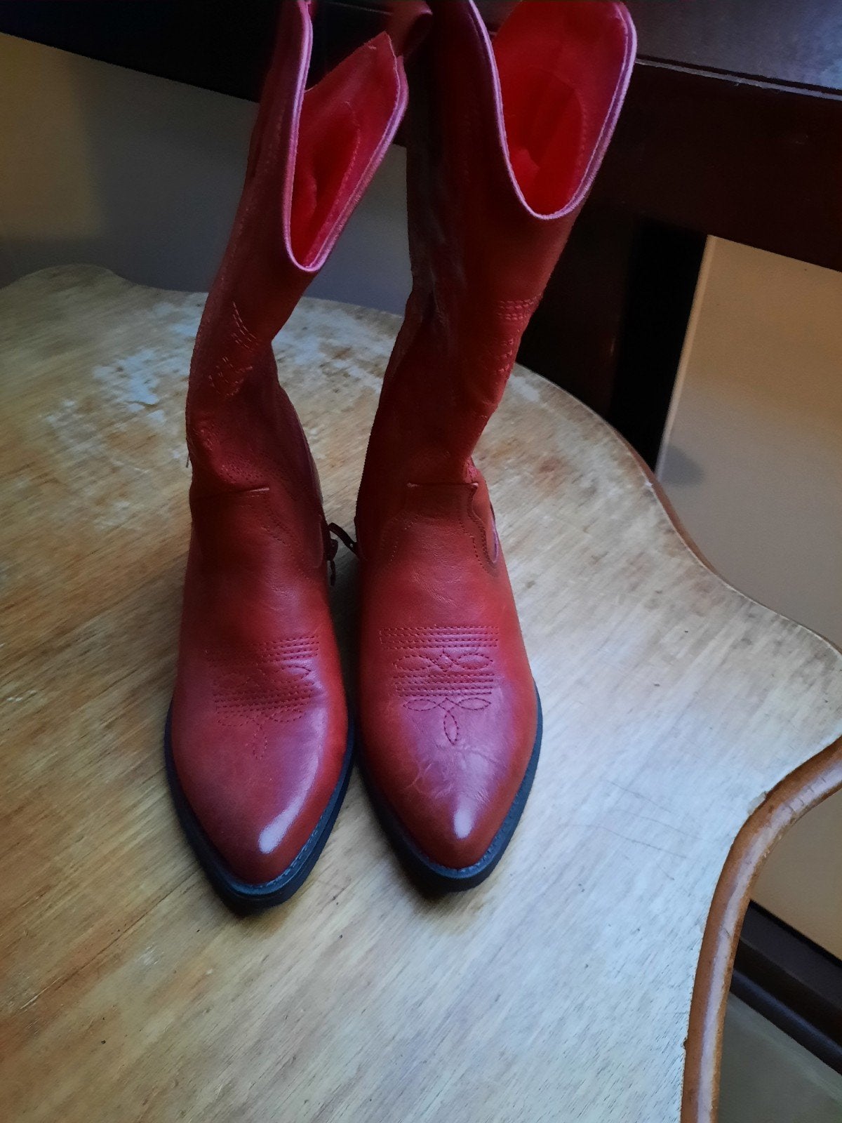 Rode cowboylaarzen - Maat 37, Ophalen, Nieuw, Rood, Hoge laarzen