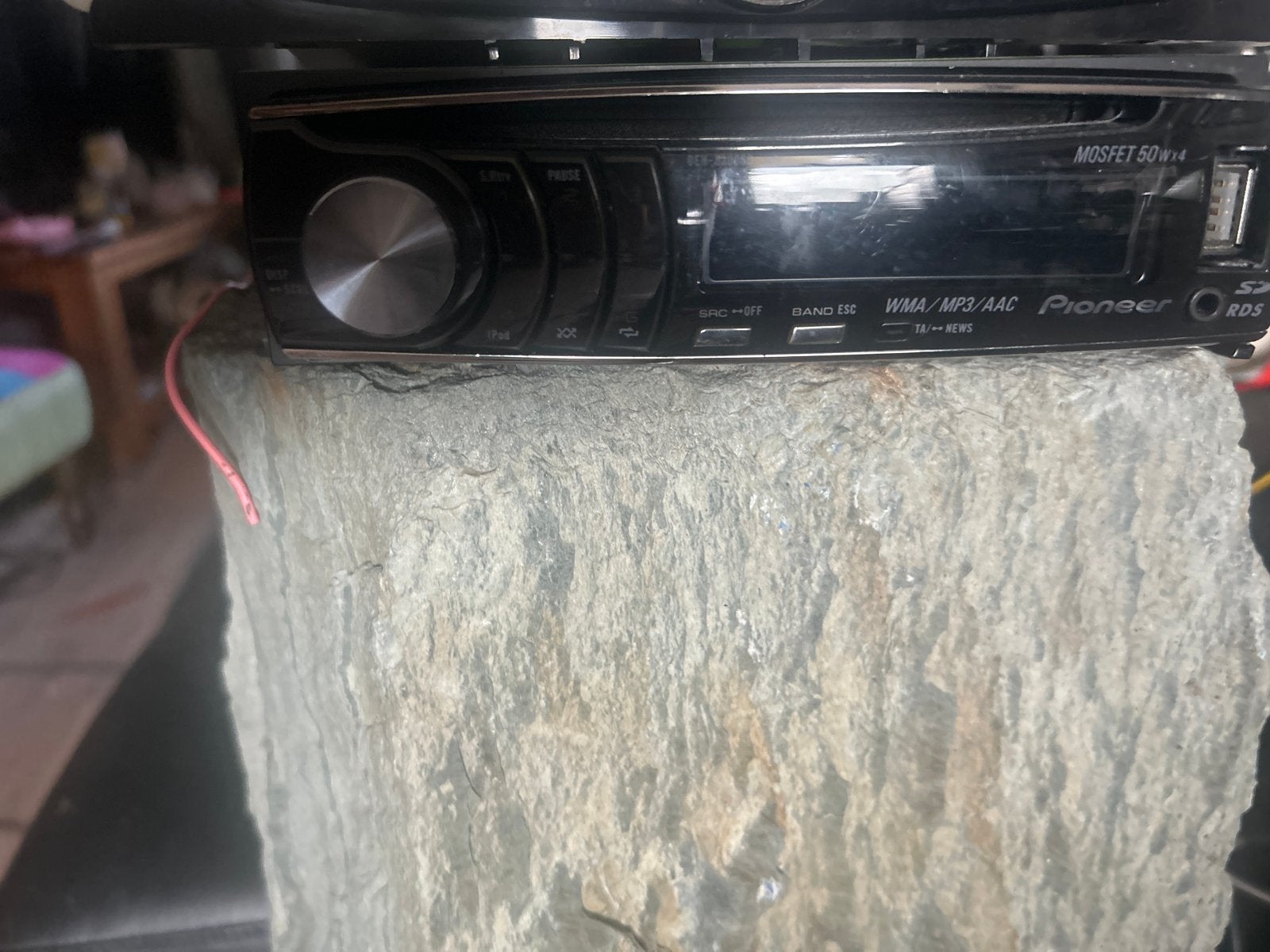 Pioneer MOSFET 50x4 Autoradio met USB en RDS, Ophalen, Gebruikt