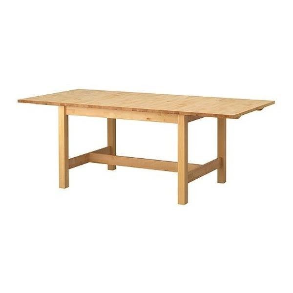 Twee Ikea Norden tafels massief berkenhout, Ophalen, Gebruikt, 200 cm of meer, 50 tot 100 cm