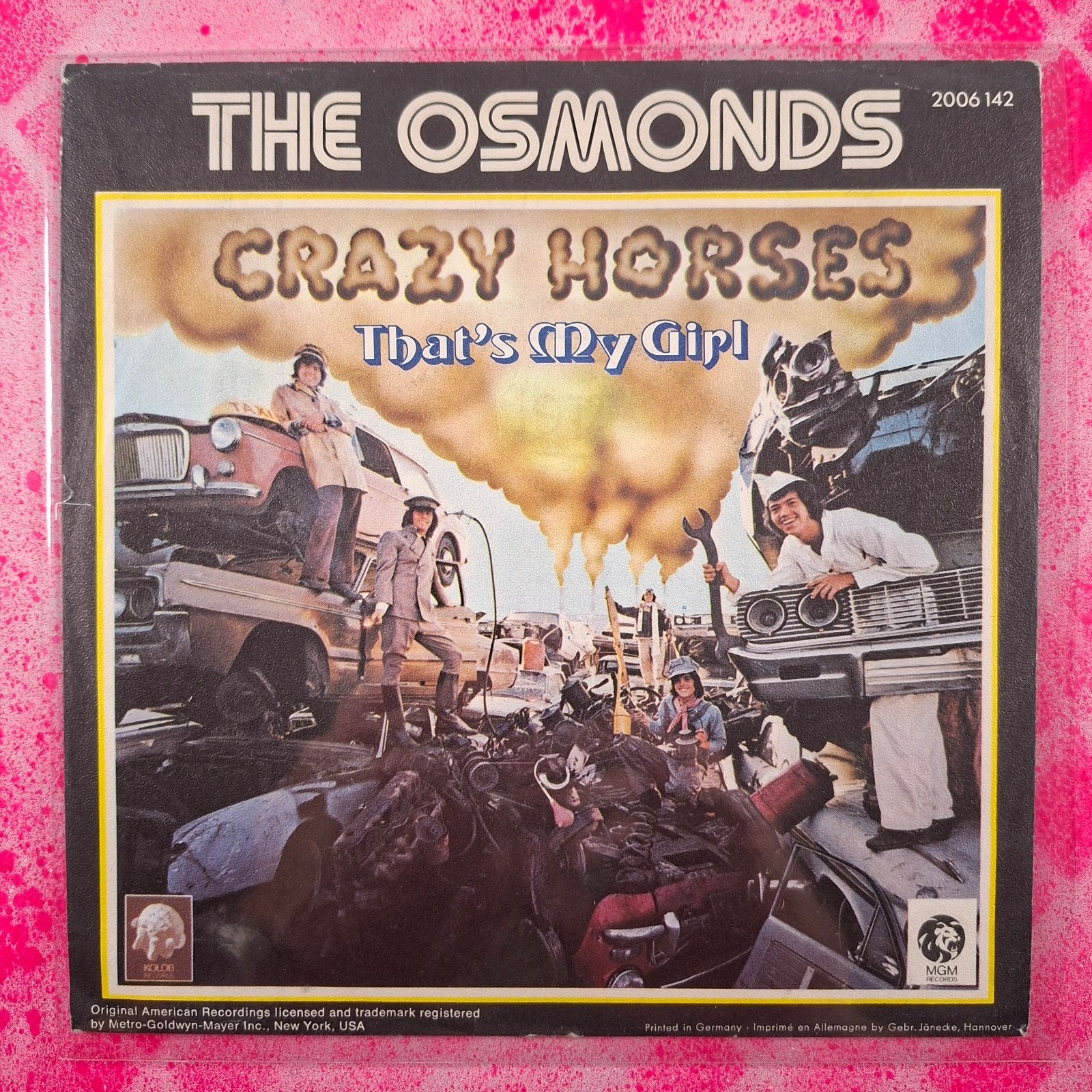 The Osmonds Crazy Horses single, Gebruikt, 7 inch, Pop, Overige typen