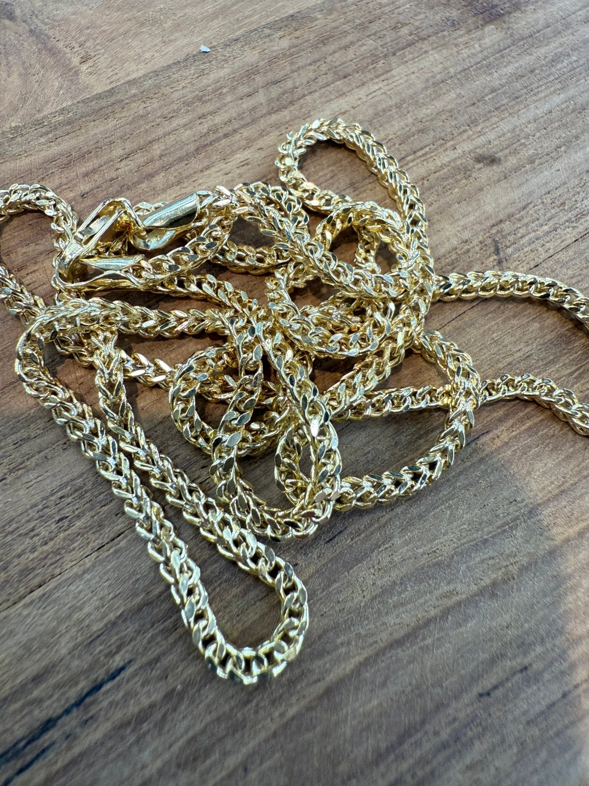 Prachtige 14 karaats gouden vossenstaart ketting, Ophalen of Verzenden, Nieuw, Overige kleuren, Goud