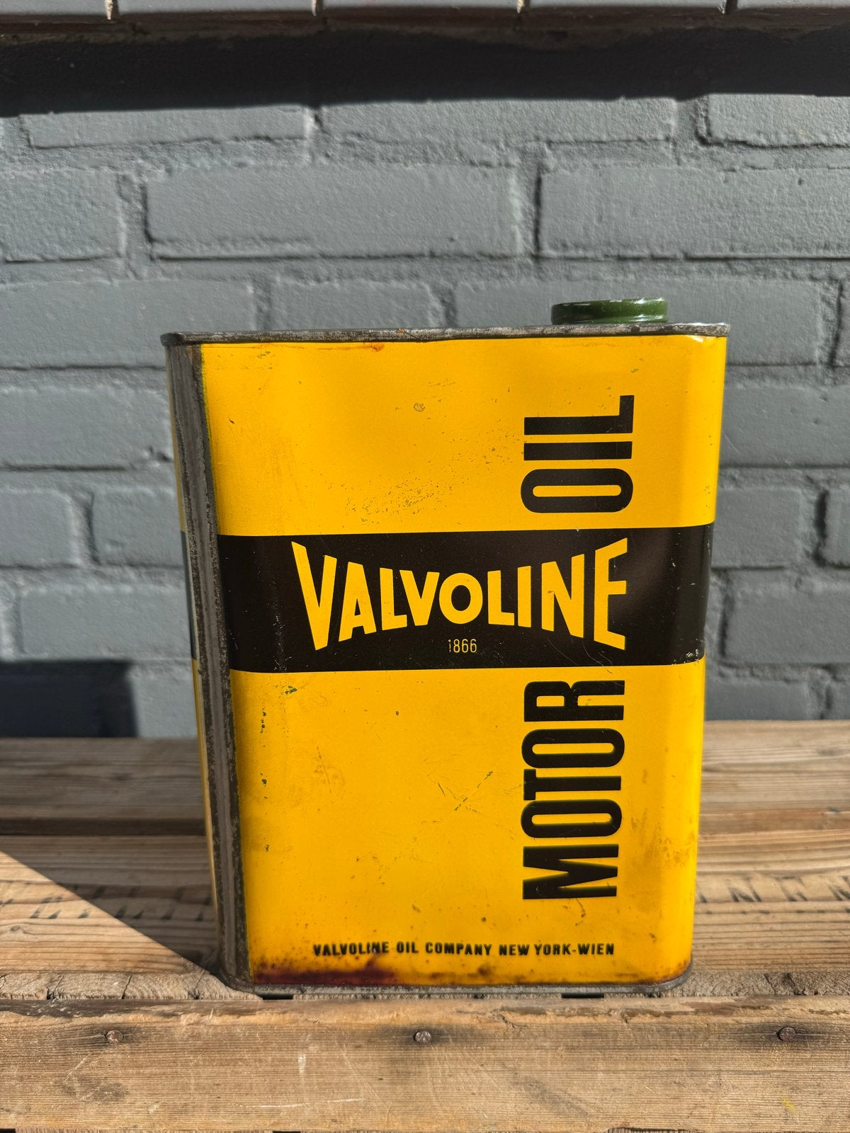 Vintage Valvoline Motor Olie Blik - ca. 2,5L, Ophalen of Verzenden