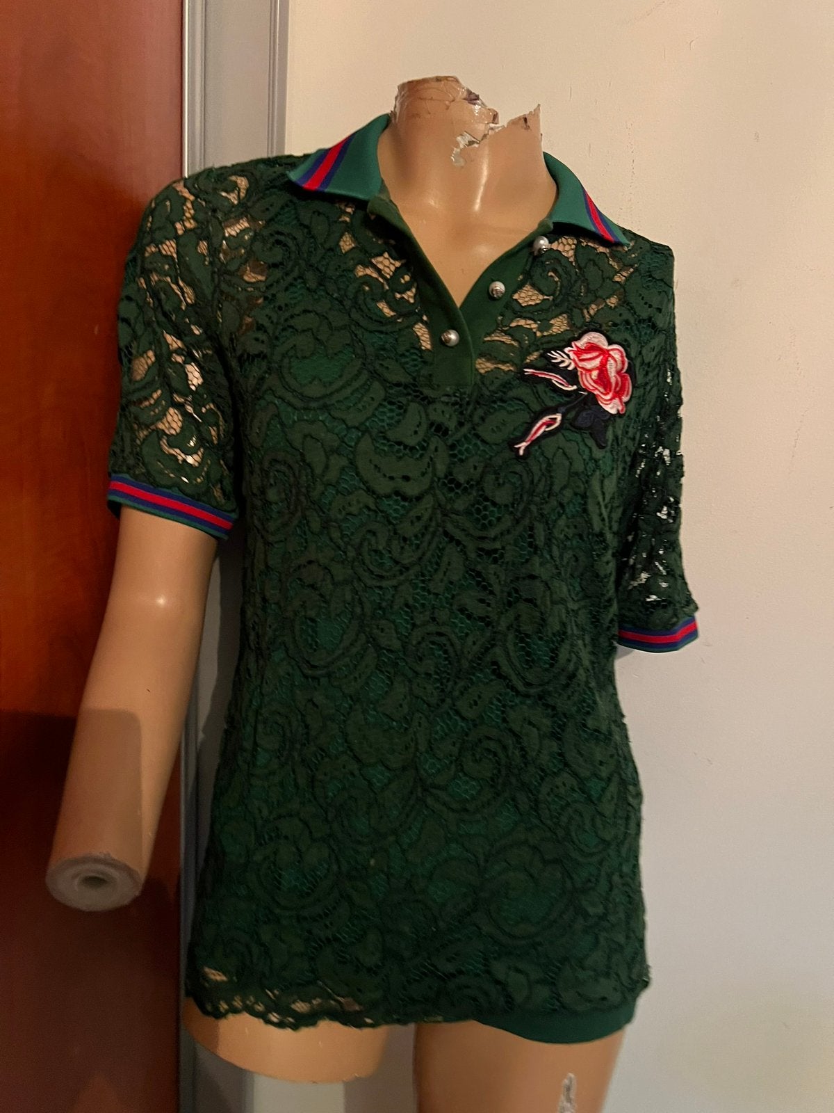 MARC AUREL blouse van kant & ondertop M origineel ZGAN, Maat 38/40 (M), G, G, Ophalen of Verzenden