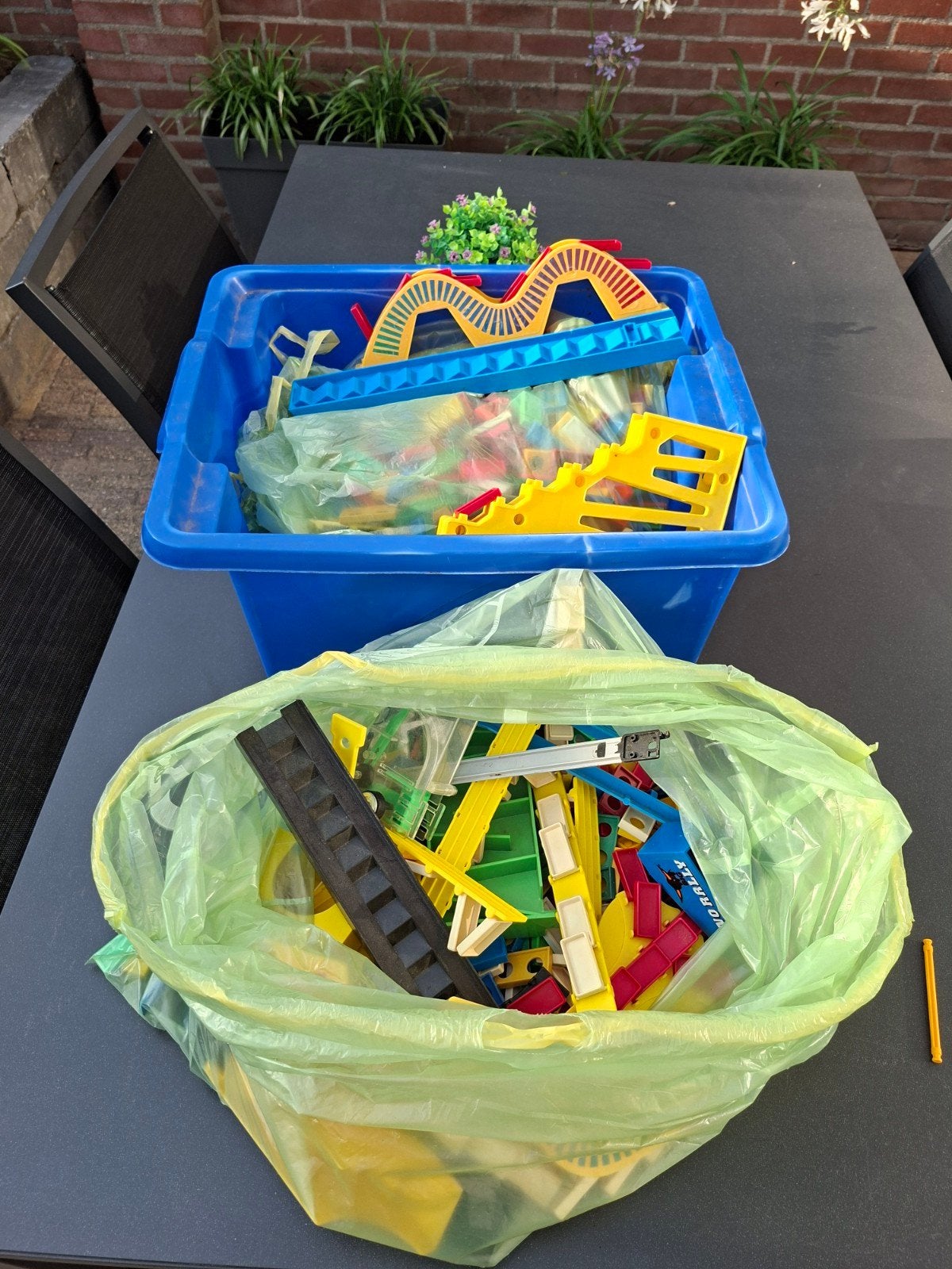Domino stenen met o.a bruggen, Ophalen, Gebruikt