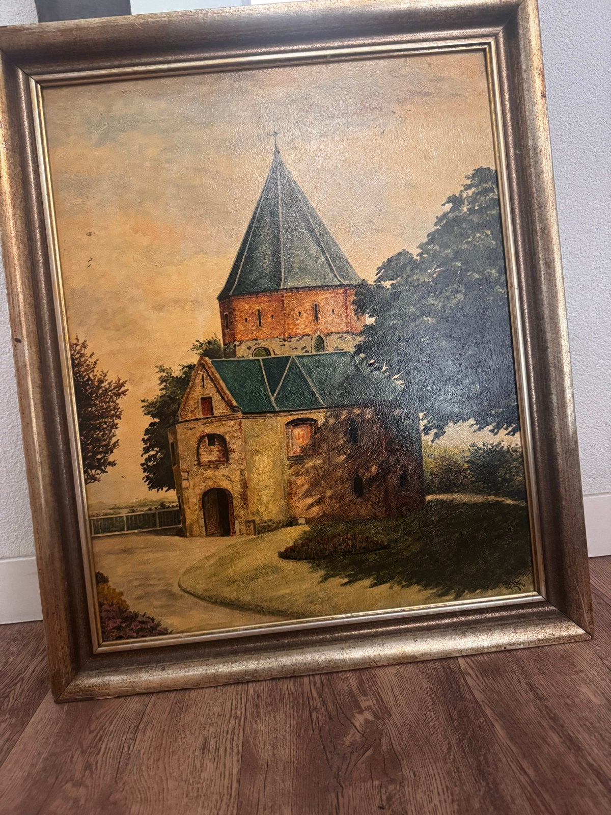 Co albers. Valkhofkapel Nijmegen, Gedateerd, Doek, Realistisch, Ophalen of Verzenden