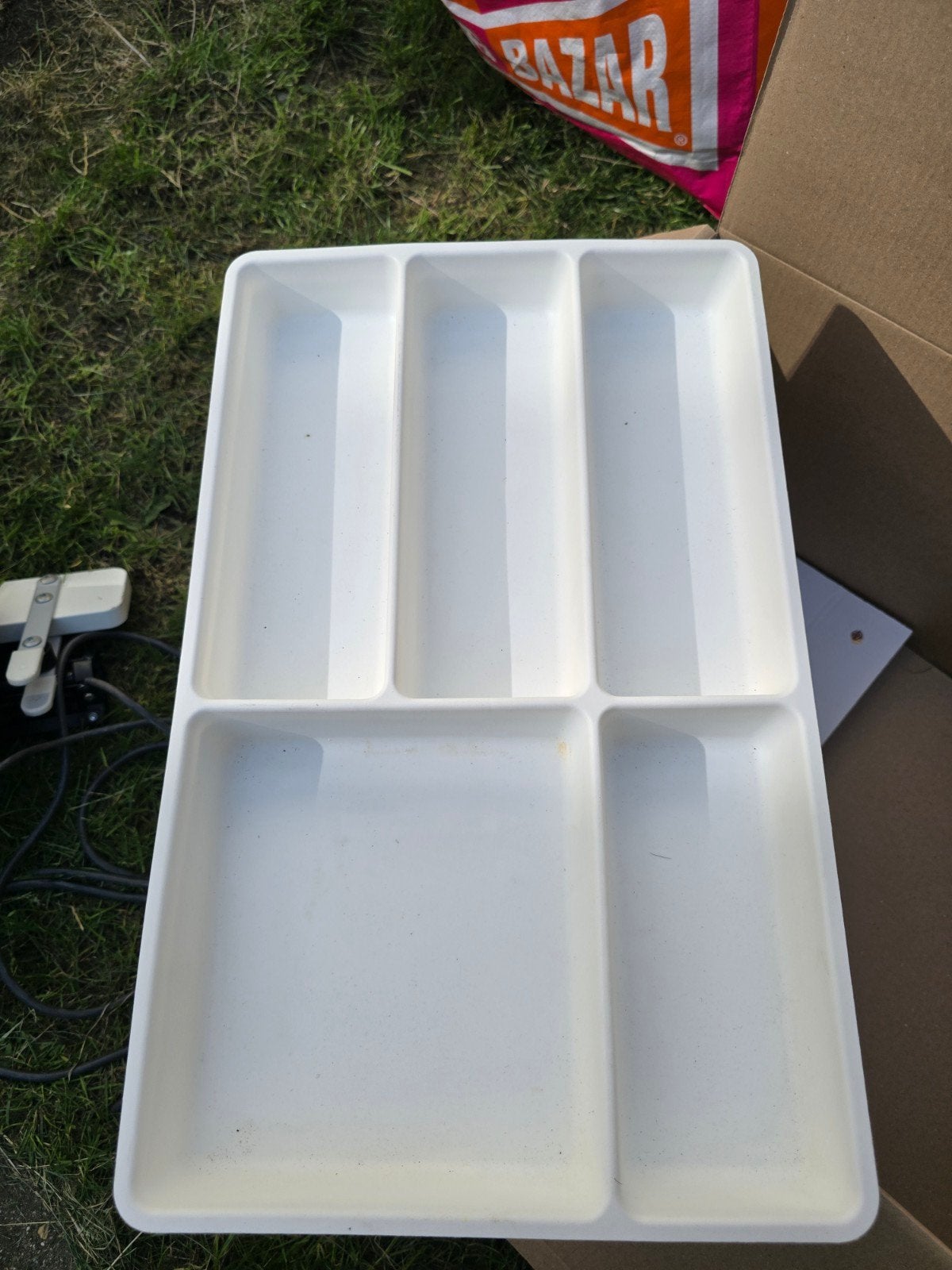 2x IKEA Bestekbak wit - Handige lade-organizer, Kunststof, Gebruikt, IKEA, Ophalen of Verzenden