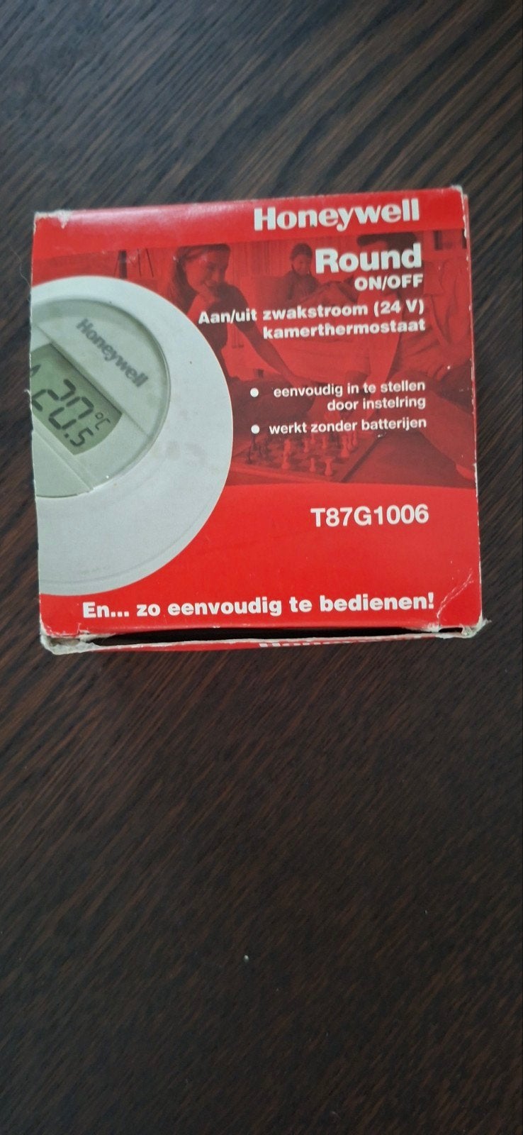 Honeywell Round ON/OFF Kamerthermostaat T87G1006, Ophalen of Verzenden, Slimme thermostaat, Nieuw