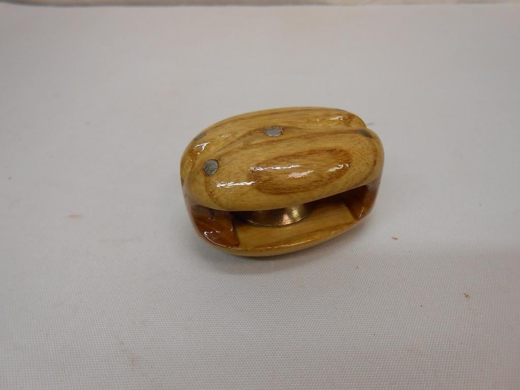Stropblok, 1-schijfs, 6 - 8 mm, zeer zeldzame maat!, Ophalen of Verzenden, Zo goed als nieuw, Lijn of Blok
