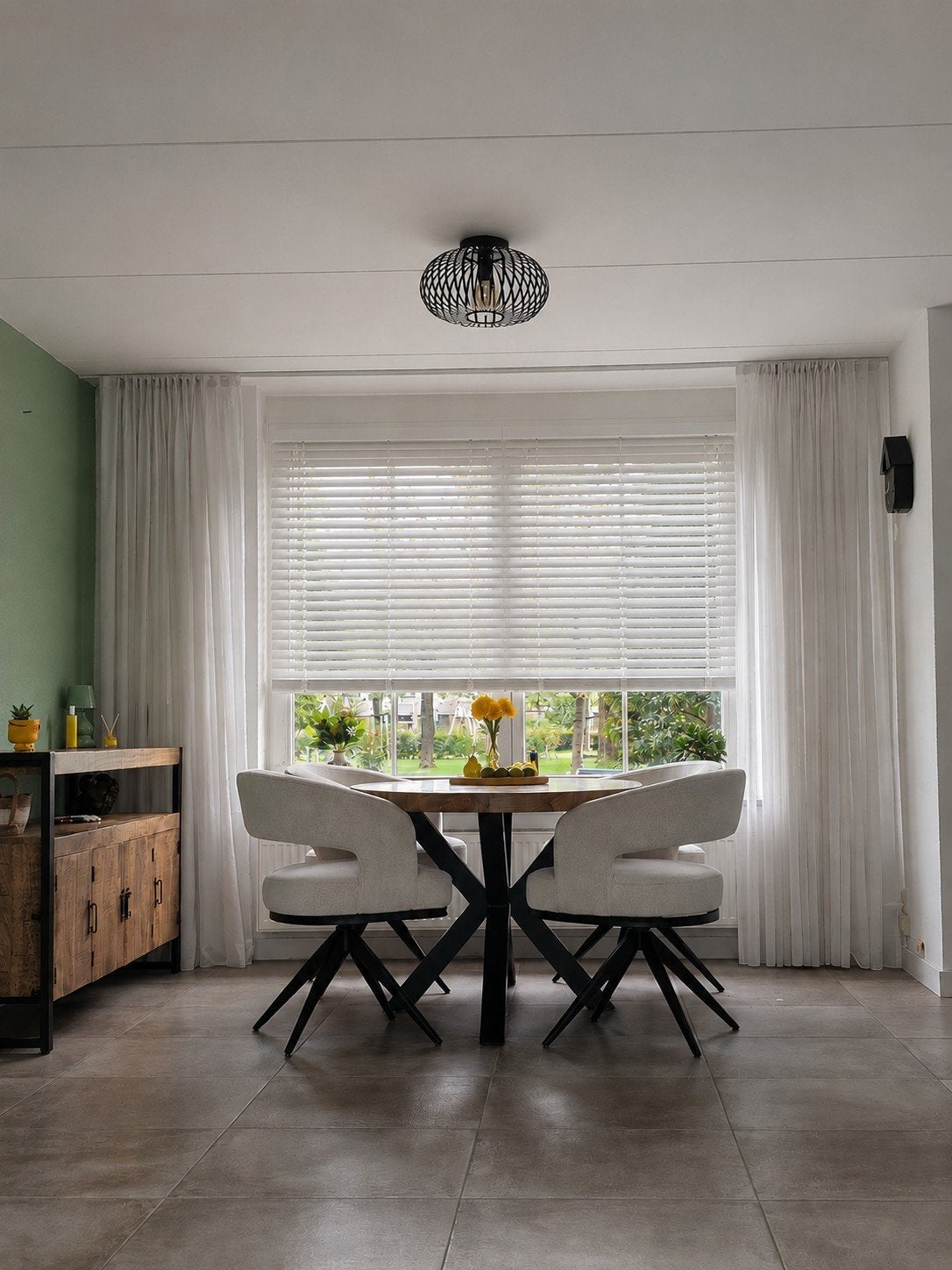 woonkamer set dressoirs - eettafel-  salon tafel MANGO HOUT, Ophalen, Zo goed als nieuw