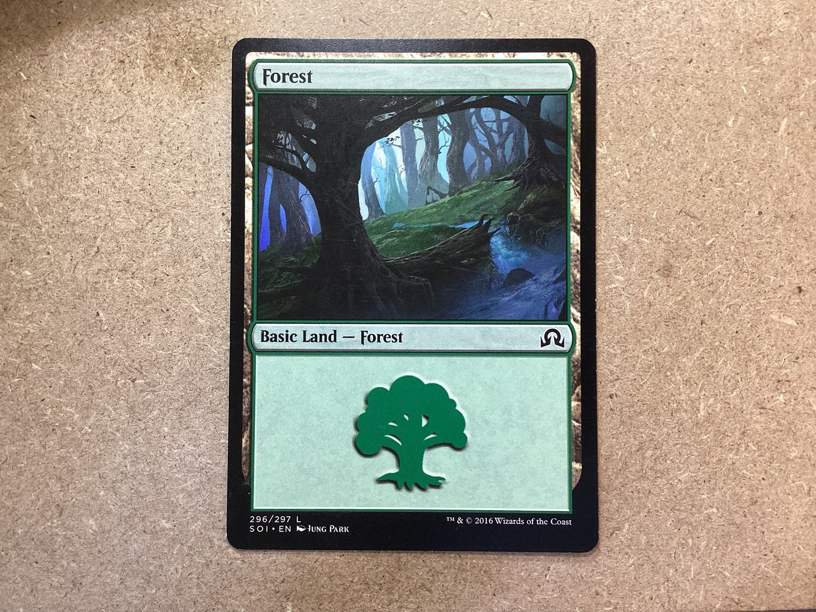 1x Forest (v2) [296/297] (Excellent), Ophalen of Verzenden, Zo goed als nieuw, Losse kaart