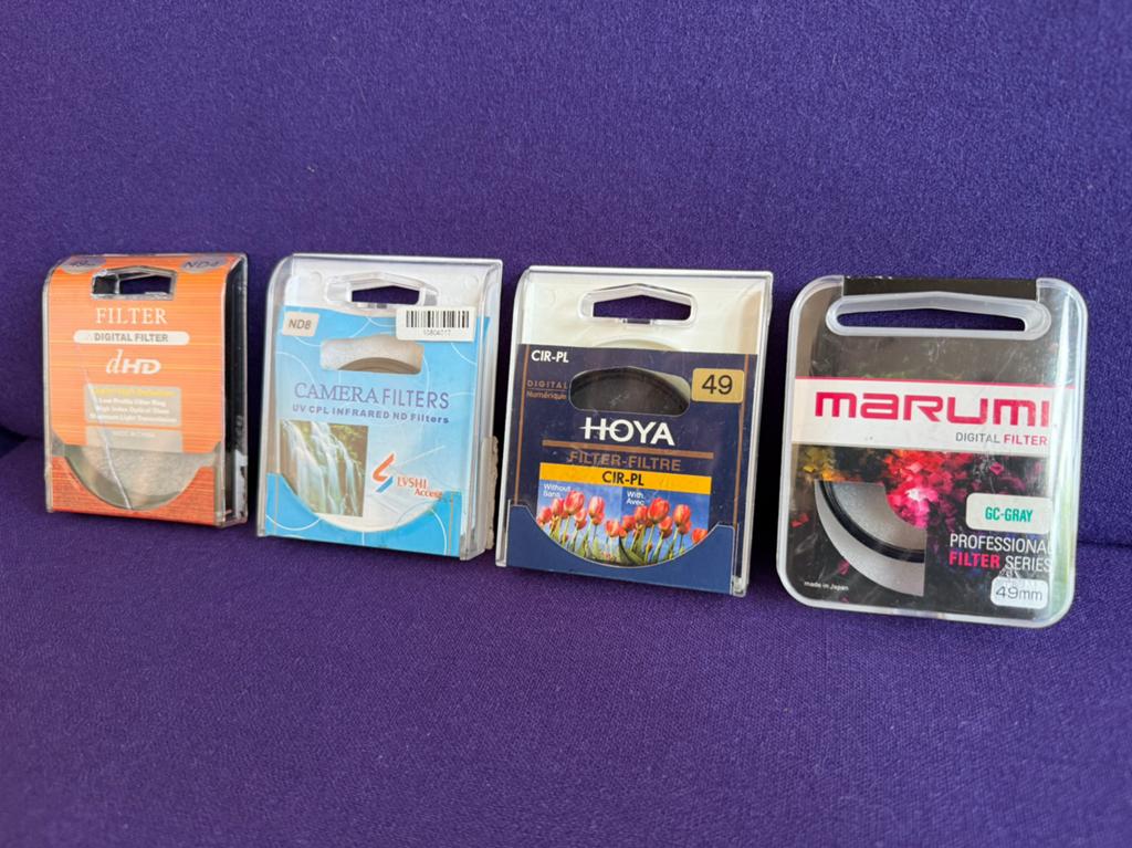 Foto lenzen filters - 49mm, Ophalen of Verzenden, Zo goed als nieuw, Minder dan 50 mm, Overige typen