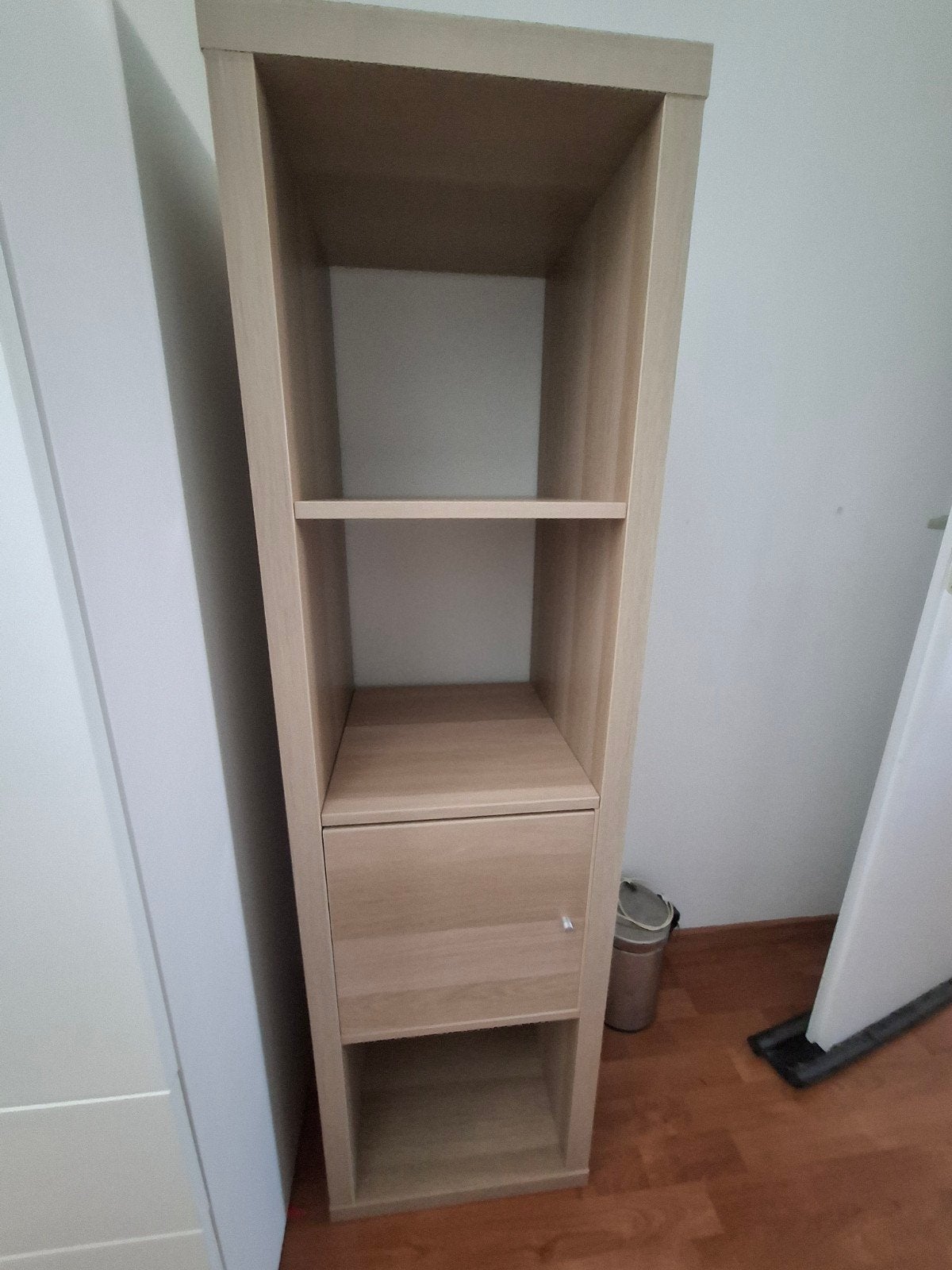 IKEA Kallax Kast met Deur - Eikenhout Look, Ophalen, Zo goed als nieuw, 25 tot 50 cm, Eikenhout