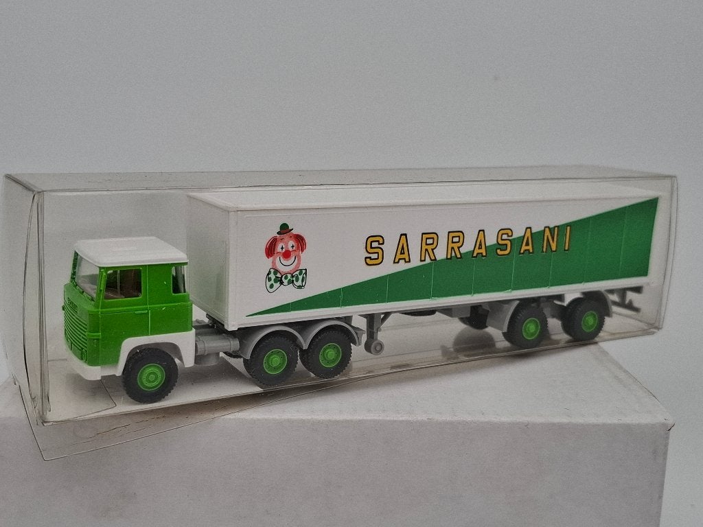 Circus Sarrasani Scania vrachtwagen - Wiking 1/87, Verzenden, Zo goed als nieuw, Bus of Vrachtwagen, Wiking