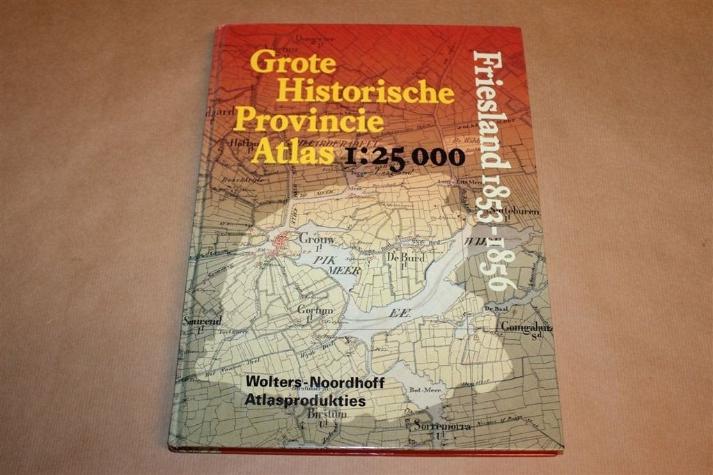 Grote Historische Provincie Atlas — Friesland 1853-1856, Gelezen, Verzenden, Landkaart, 1800 tot 2000