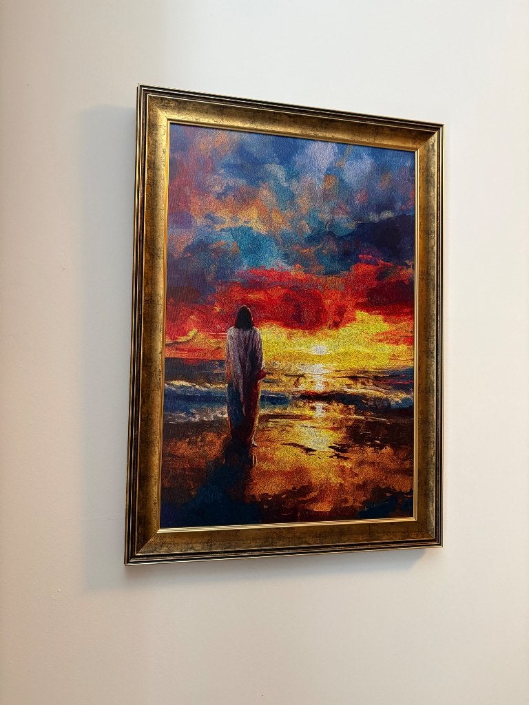 JEZUS IN FULL COLOR  print on canvas, Ophalen