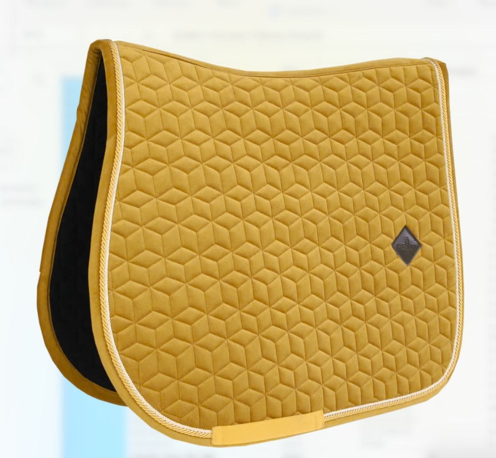 Dekje Kentucky Velvet mustard full VZH, Dieren en Toebehoren, Paarden en Pony's | Dekens en Dekjes, Full (L), Nieuw, Ophalen of Verzenden