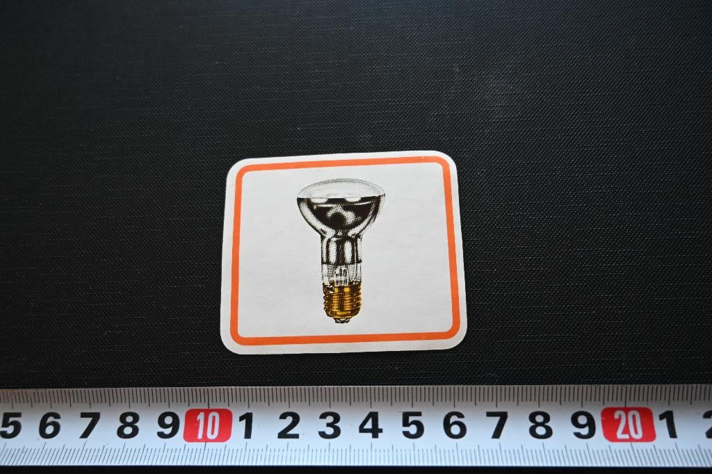 sticker philips spot gloeilamp comtalux, Verzamelen, Ophalen, Zo goed als nieuw