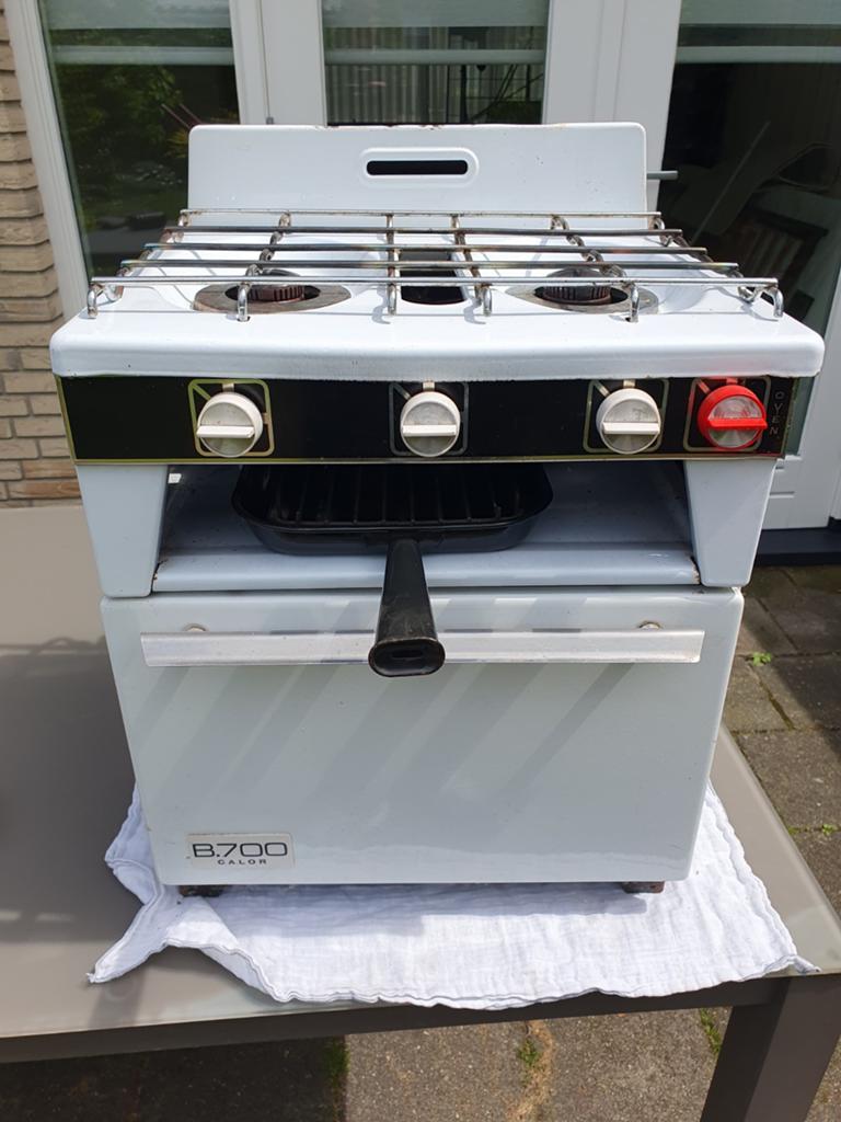 Vintage B.700 Valor Gasfornuis met Oven - Kampeerfornuis, Gebruikt, Minder dan 85 cm, 3 kookzones of minder, Ophalen of Verzenden