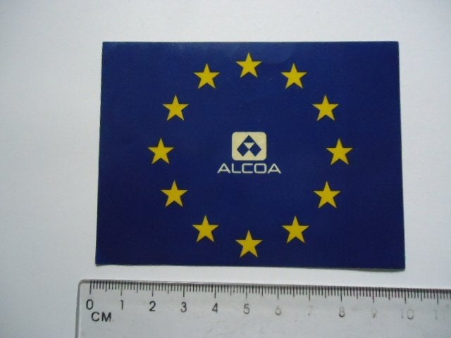 sticker oud Alcoa kassen kas bouw kassenbouw tuinbouw retro, Verzenden, Zo goed als nieuw, Bedrijf of Vereniging