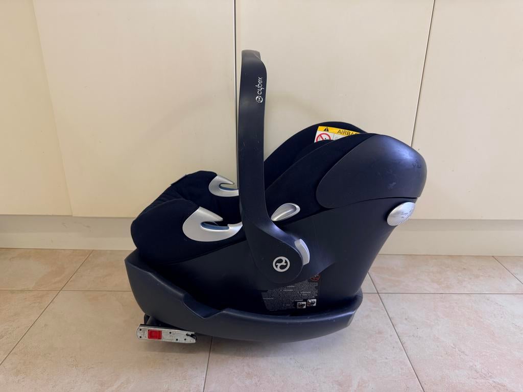 Cybex Aton Q autostoel inclusief Base Q-Fix, Gebruikt, Zijbescherming, Isofix, 0 t/m 13 kg