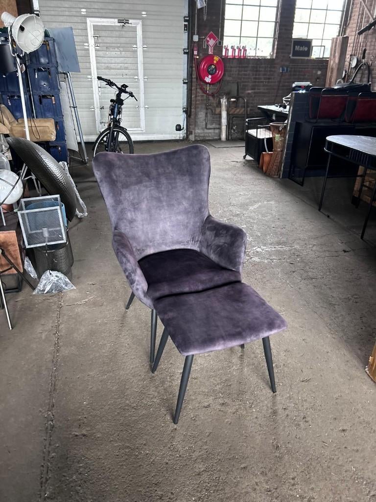 fauteuil / relaxstoel antraciet outlet korting, Ophalen, Nieuw, Metaal, 50 tot 75 cm