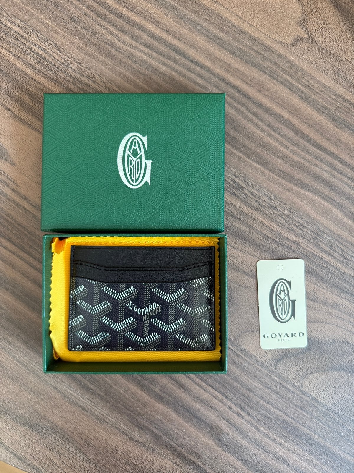 Goyard cardholder zwart, Sieraden, Tassen en Uiterlijk, Portemonnees, Verzenden, Zo goed als nieuw, Zwart