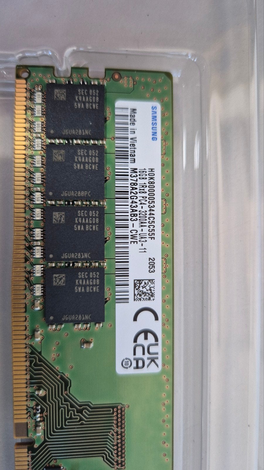 Samsung 32GB DDR4 RAM Geheugenmodule (2x 16GB), Computers en Software, 32 GB, Server, DDR4, Ophalen of Verzenden
