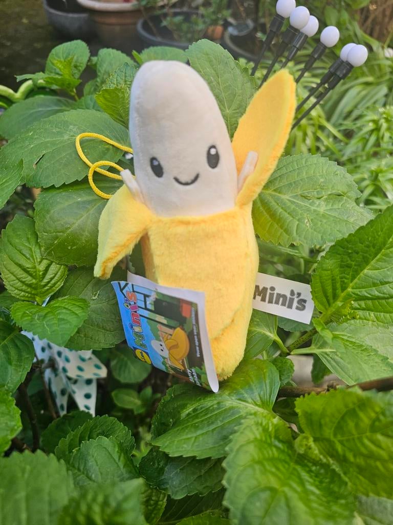 Leuke Mini Banaan Knuffel - Zacht en Speels, Overige merken, Overige typen, Ophalen of Verzenden, Klein (minder dan 20 cm)