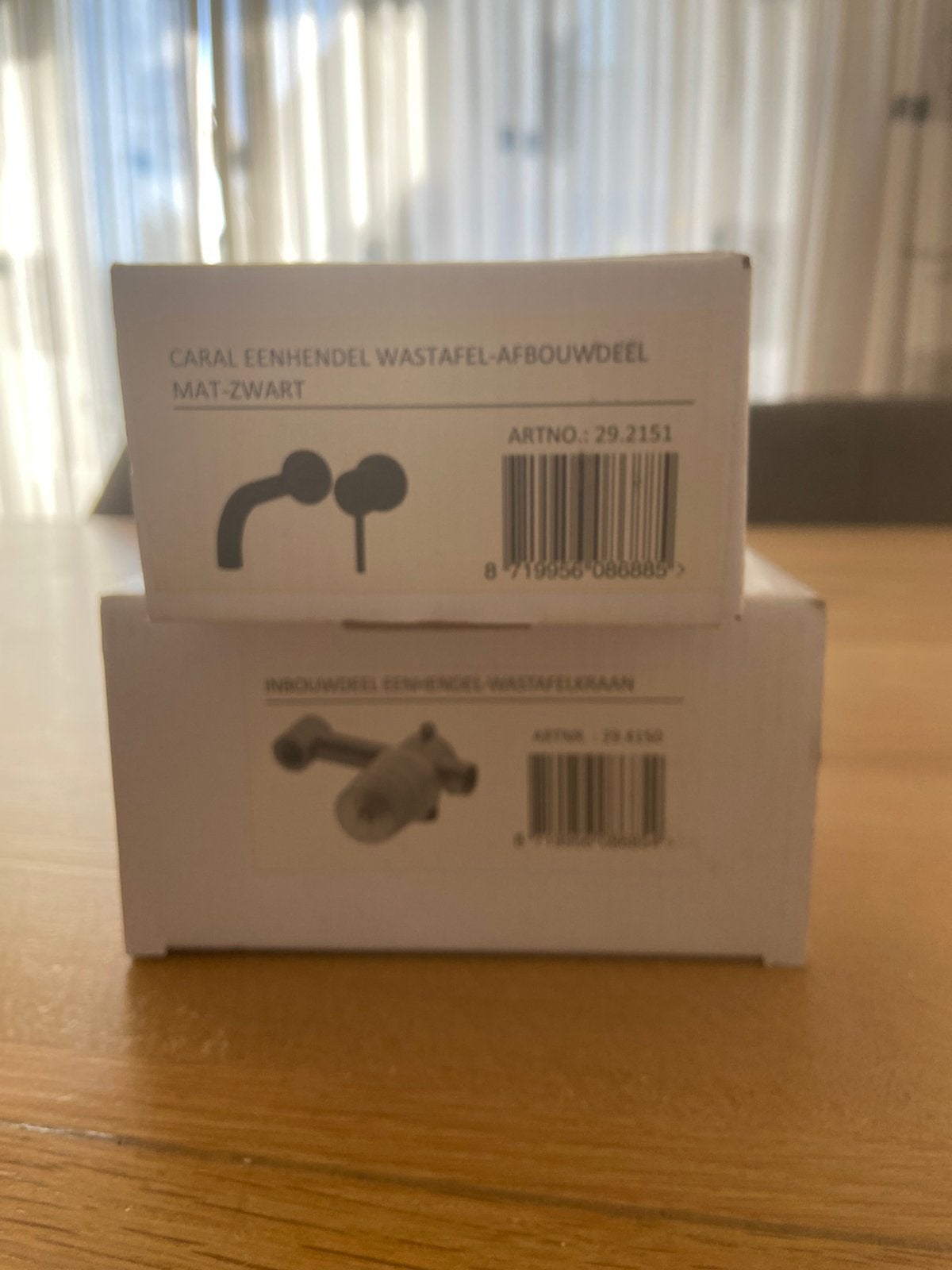 3 inbouwkranen met afbouwdelen, Ophalen of Verzenden, Zo goed als nieuw, Wastafel