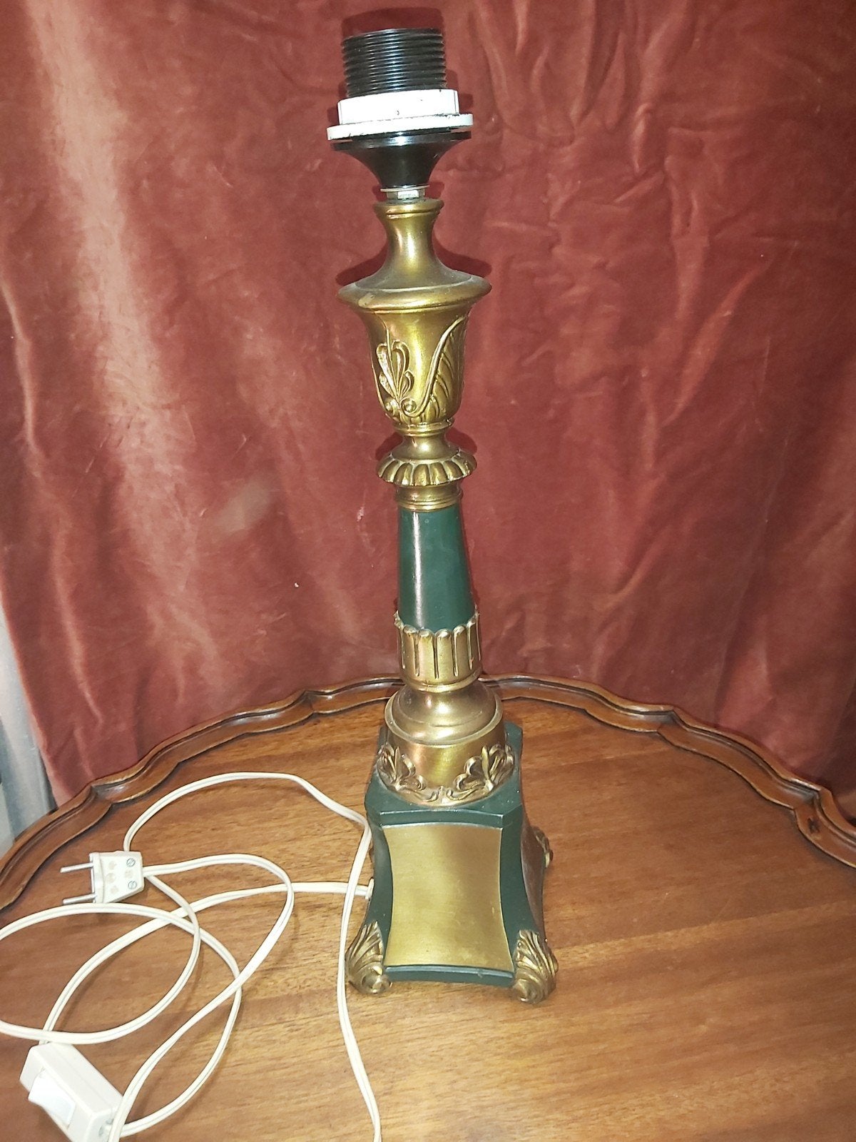 Gave antieke empire lampen voet in zeer goede staat, Antiek en Kunst, Antiek | Lampen, Ophalen of Verzenden
