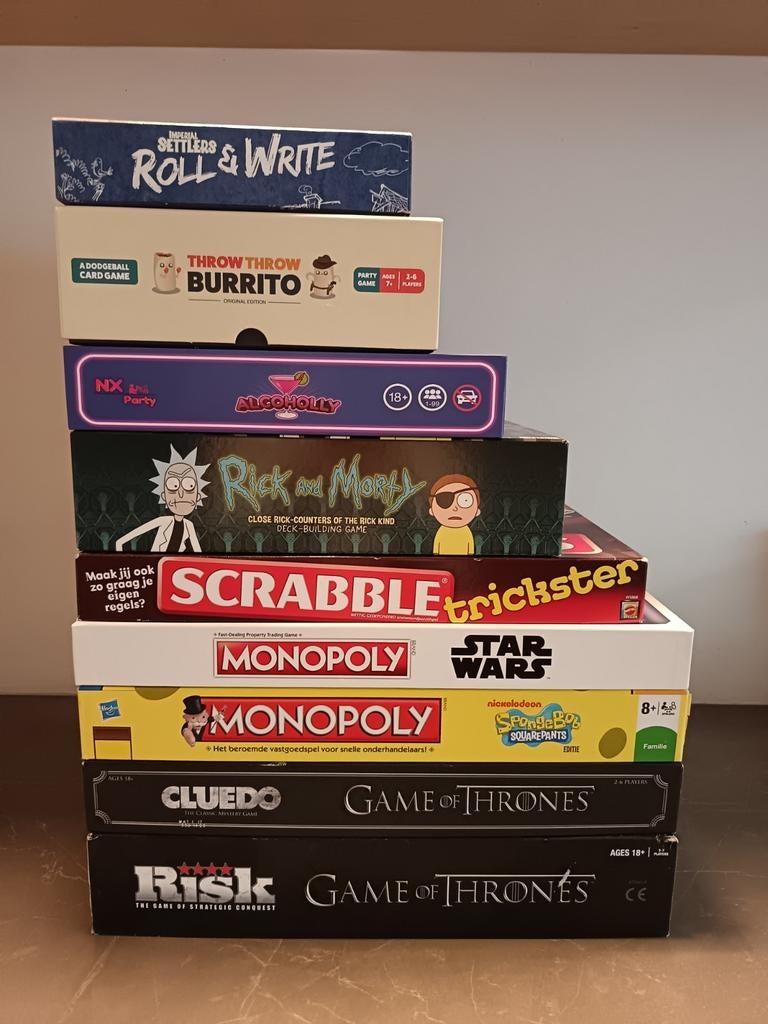 Diverse bordspellen, Vijf spelers of meer, Ophalen of Verzenden, Gebruikt, Diverse